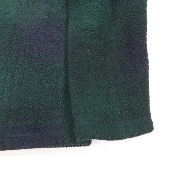 Vineyard Vines Pullover Mens Medium Blackwatch Plaid Sherpa Fleece Half Zip - Picture 13 of 16